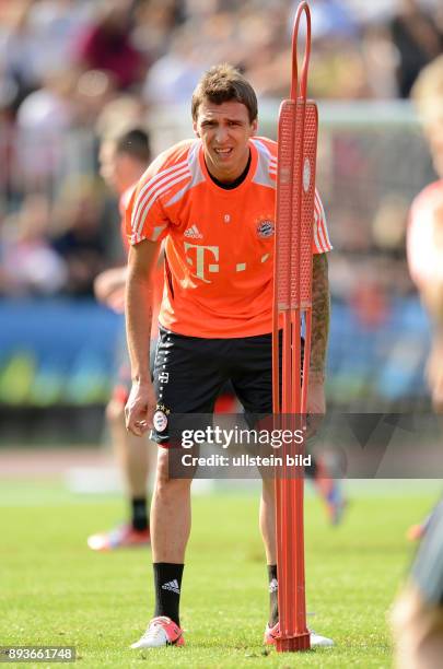 Fussball 1. Bundesliga: Saison Vorbereitung 2012/2013 Trainingslager des FC Bayern Muenchen Mario Mandzukic