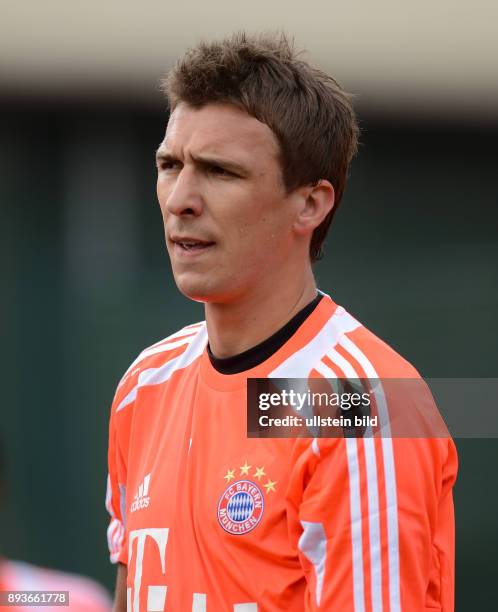 Fussball 1. Bundesliga: Saison Vorbereitung 2012/2013 Trainingslager des FC Bayern Muenchen Mario Mandzukic