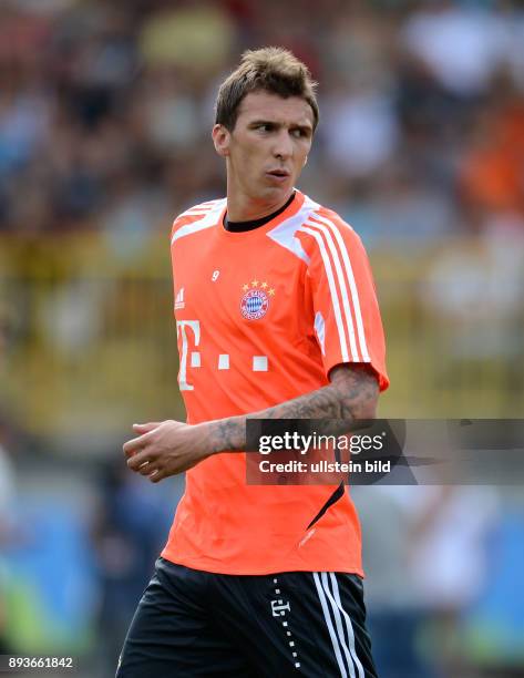 Fussball 1. Bundesliga: Saison Vorbereitung 2012/2013 Trainingslager des FC Bayern Muenchen Mario Mandzukic