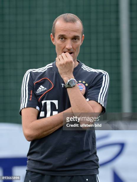 Fussball 1. Bundesliga: Saison Vorbereitung 2012/2013 Trainingslager des FC Bayern Muenchen Fitnesstrainer Thomas Wilhelmi