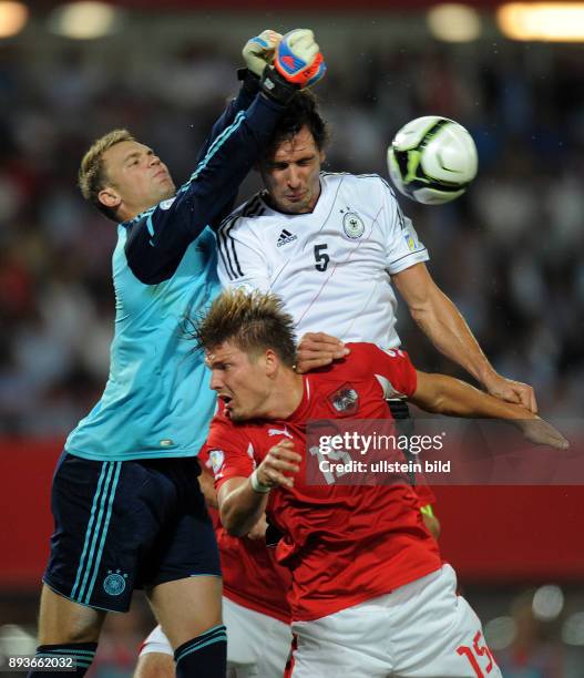 Fußball-Weltmeisterschaft Brasilien 2014, Qualifikation, Gruppe C Fussball International WM Qualifikation 2014 Oesterreich - Deutschland Torwart...