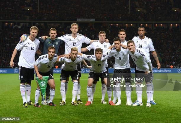 Fußball-Weltmeisterschaft Brasilien 2014, Qualifikation, Gruppe C - Fussball International WM Qualifikation 2014 Deutschland - Schweden Teamfoto GER...