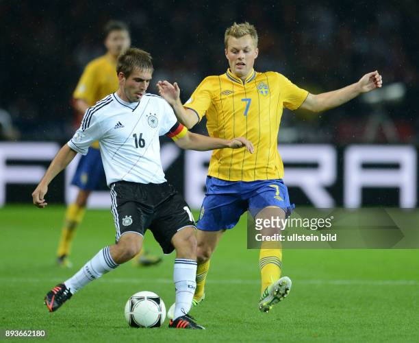 Fußball-Weltmeisterschaft Brasilien 2014, Qualifikation, Gruppe C - Fussball International WM Qualifikation 2014 Deutschland - Schweden Philipp Lahm...