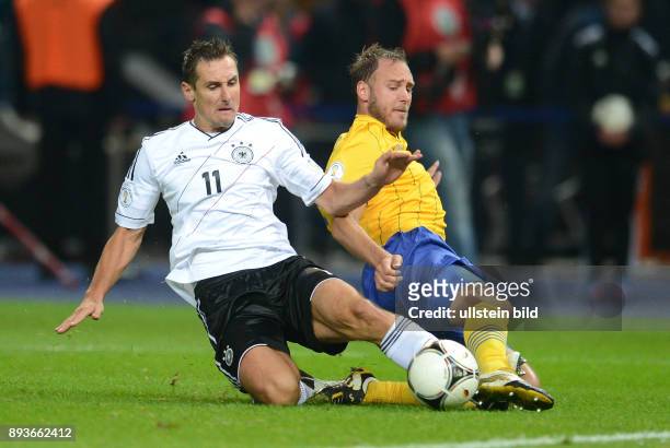 Fußball-Weltmeisterschaft Brasilien 2014, Qualifikation, Gruppe C - Fussball International WM Qualifikation 2014 Deutschland - Schweden Miroslav...