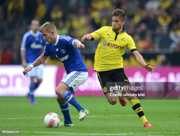 Spieltag, Saison 2012/2013 Bundesliga : Saison 2012/2013 8. Spieltag Borussia Dortmund - FC Schalke 04 Lewis Holtby gegen Moritz Leitner
