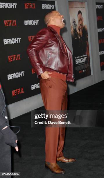 Will Smith attends the European premiere of "Bright" held at BFI Southbank on December 15, 2017 in London, England.