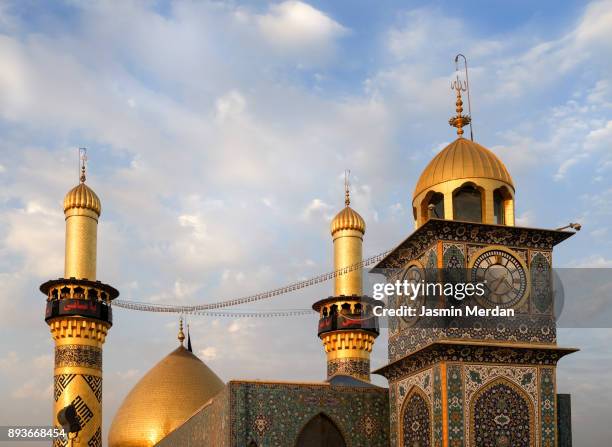 shrine of imam hussain ibn ali in karbala iraq - karbala stockfoto's en -beelden