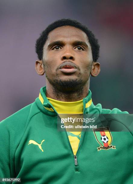 Testspiel Albanien - Kamerun Samuel Eto o