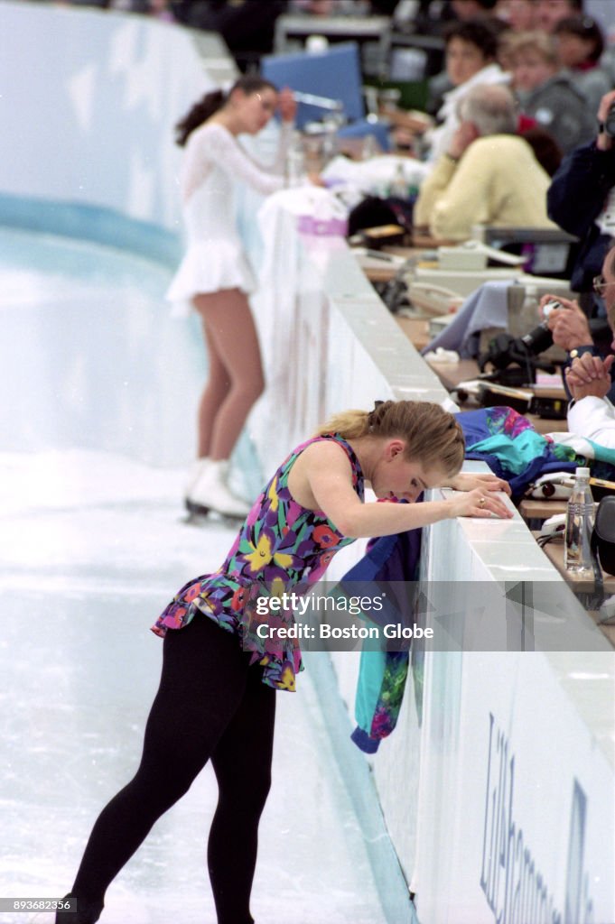 Tonye Harding U.S.A. figure skaters Tonya Harding, foreground, and Nancy Kerrigan ...