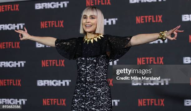 Noomi Rapace attends the European premiere of 'Bright' held at BFI Southbank on December 15, 2017 in London, England.