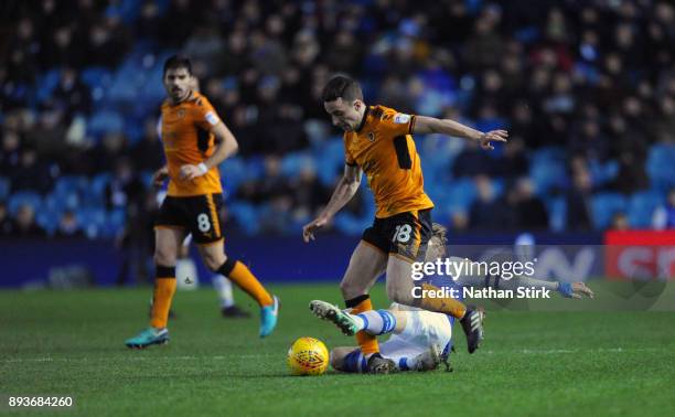Diogo Jose Teixeira da Silva of Wolves in action during the Sky Bet Championship match between Sheffield Wednesday and Wolverhampton at Hillsborough...