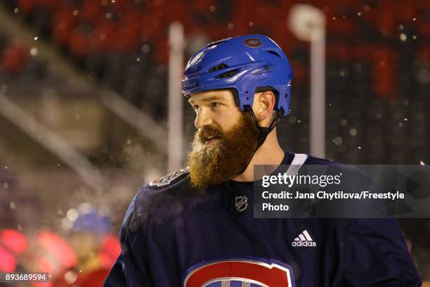 Of the Montreal Canadiens during practice at Lansdowne Park on December 15, 2017 in Ottawa, Canada.