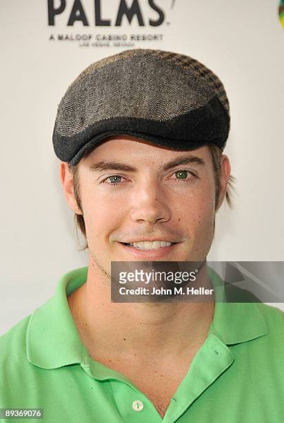 Actor Josh Henderson attends Ryan Sheckler's X Games Celebrity Skins Classic at the Cota de Caza Golf & Racquet Club on July 27, 2009 in Coto De...