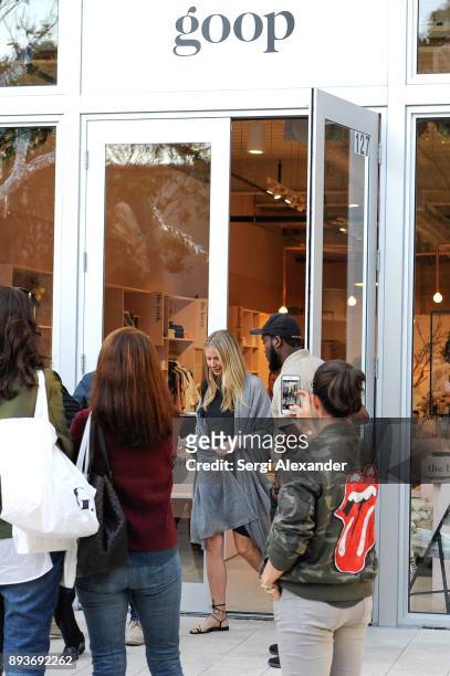 Gwyneth Paltrow attends book signing at Goop pop up in Miami Design District on December 15, 2017 in Miami, Florida.