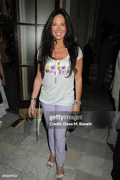 Carole Caplin attends the Dreamboats and Peticoats first night party at the Waldorf Hotel July 27, 2009 in London, England.