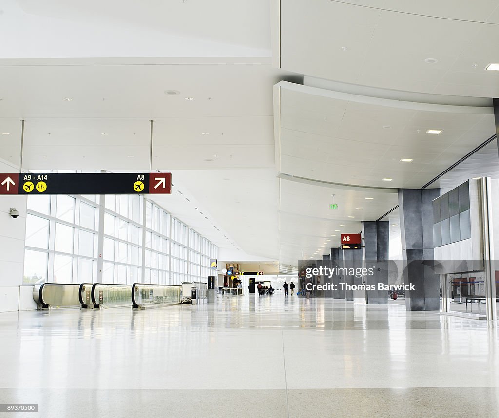Concourse at airport terminal