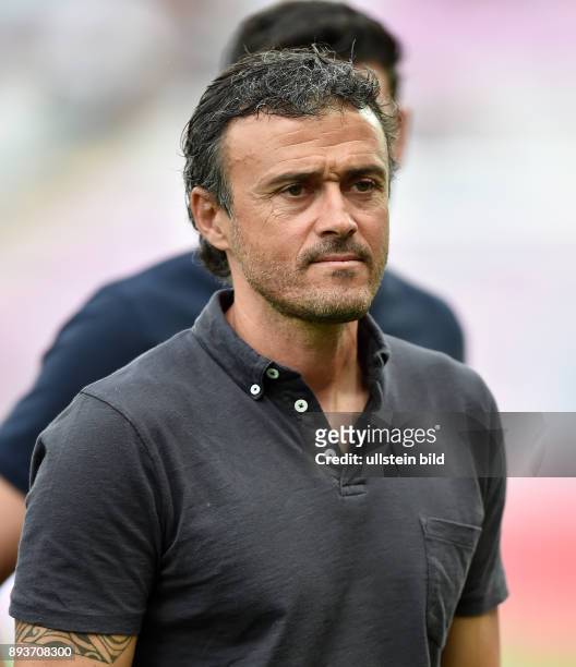 Testspiel SSC Neapel - FC Barcelona Trainer Luis Enrique