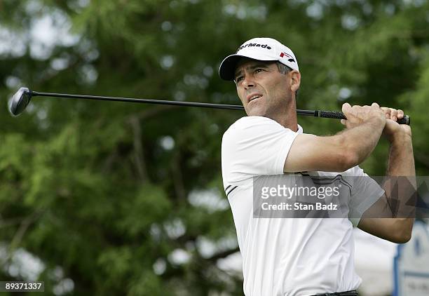 Tom Byrum during the second round of the EDS Byron Nelson Championship held on the Tournament Players Course and Cottonwood Valley Course at TPC Four...
