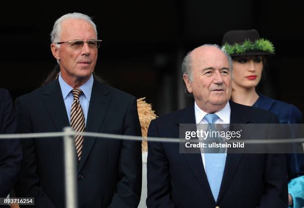 Deutschland - Nigeria Franz BECKENBAUER und FIFA Praesident Joseph S. BLATTER