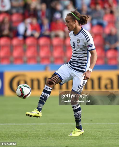 International UEFA U21-EUROPAMEISTERSCHAFT 2015 GRUPPENPHASE in Prag Tschechische Republik - Daenemark Yussuf Poulsen am Ball