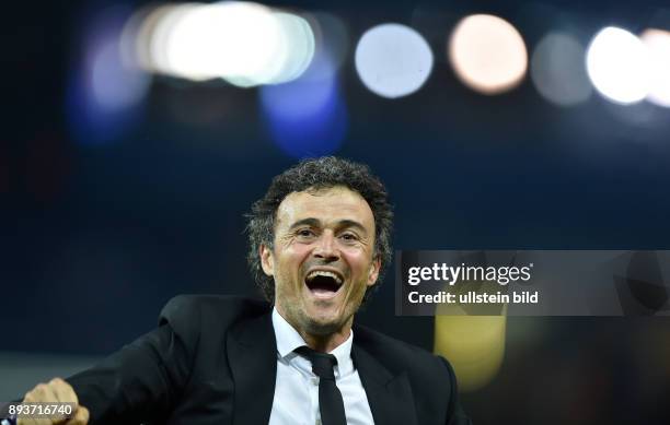 Juventus Turin - FC Barcelona JUBEL CHL Sieger 2015 FC Barcelona: Trainer Luis Enrique