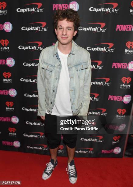 Charlie Puth attends Power 96.1s Jingle Ball 2017 Presented by Capital One at Philips Arena on December 15, 2017 in Atlanta, Georgia.