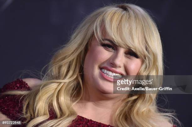 Actress Rebel Wilson arrives at the premiere of Universal Pictures' 'Pitch Perfect 3' at Dolby Theatre on December 12, 2017 in Hollywood, California.