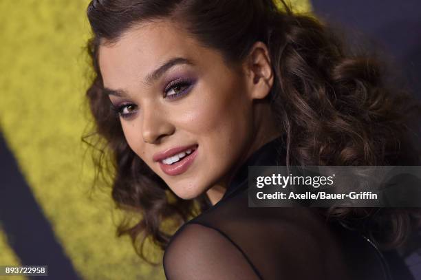 Actress Hailee Steinfeld arrives at the premiere of Universal Pictures' 'Pitch Perfect 3' at Dolby Theatre on December 12, 2017 in Hollywood,...