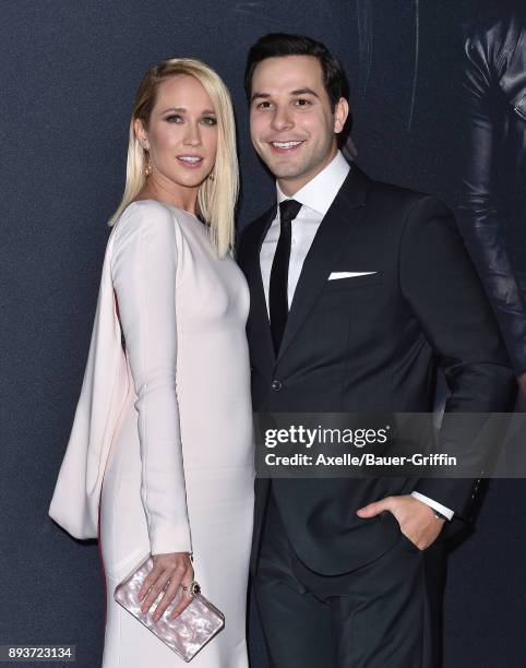 Actors Anna Camp and Skylar Astin arrive at the premiere of Universal Pictures' 'Pitch Perfect 3' at Dolby Theatre on December 12, 2017 in Hollywood,...