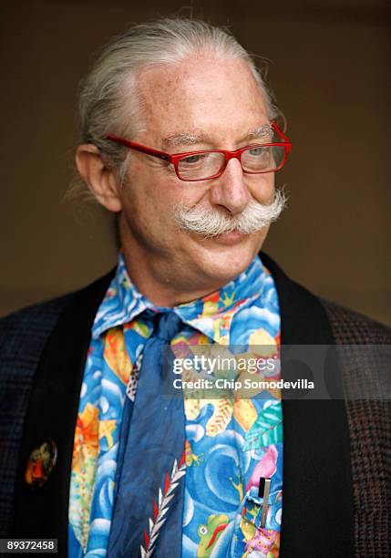 Dr. Patch Adams , founder of the Gesundheit Institute, holds a health care reform discussion on Capitol Hill July 28, 2009 in Washington, DC. Adams...