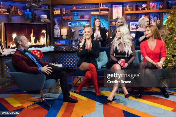 Pictured : Andy Cohen, Erika Jayne, Gail Simmons, Kim Zolciak-Biermann, Margaret Josephs, Marge Sr., Gizelle Bryant --