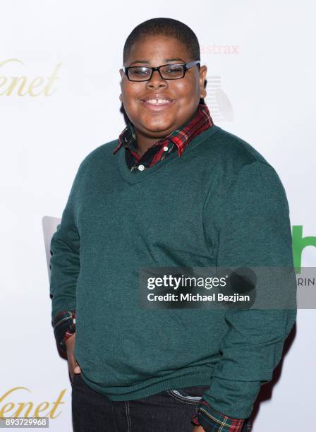 Akinyele Caldwell attends The Artists Project & Boo2Bullying Toy Drive to Benefit the Los Angeles Fire Department on December 14, 2017 in Los...