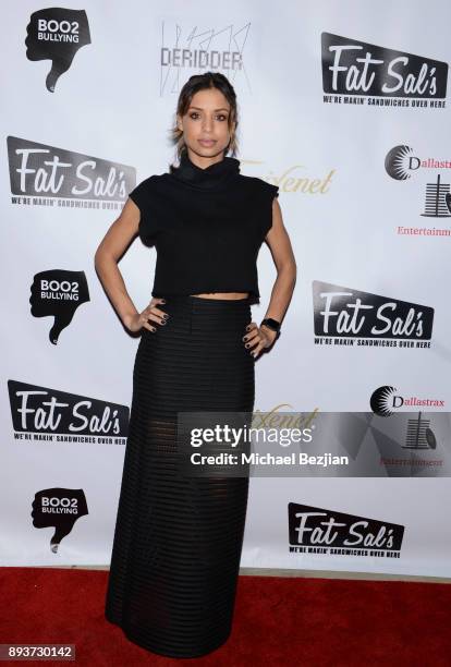 Brytni Sarpy attends The Artists Project & Boo2Bullying Toy Drive to Benefit the Los Angeles Fire Department on December 14, 2017 in Los Angeles,...
