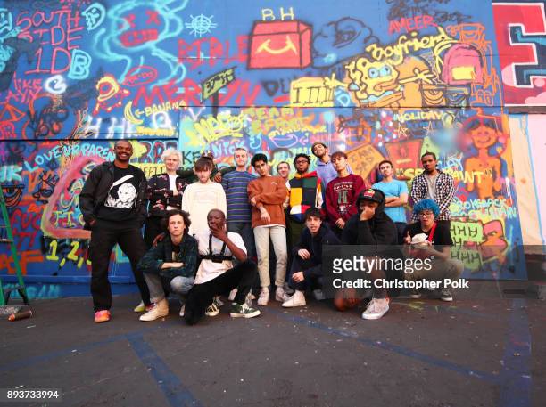 Members of the band BROCKHAMPTON during BROCKHAMPTON and Spotify host an event for their biggest fans to celebrate the launch of their new album...
