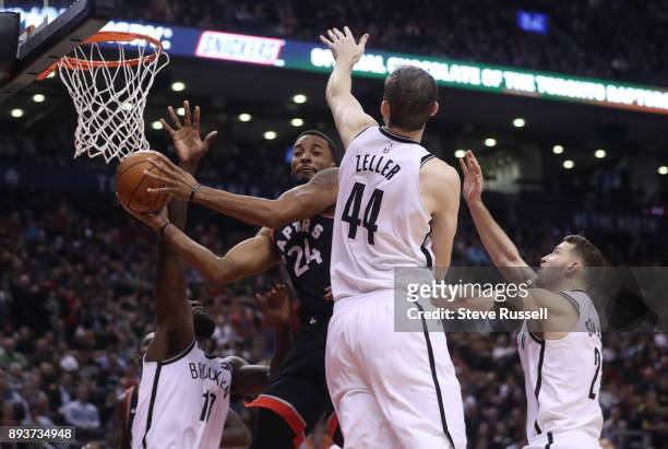 Toronto Raptors forward Norman Powell cuts through the defence as the Toronto Raptors beat the Brooklyn Nets at the Air Canada Centre in Toronto....