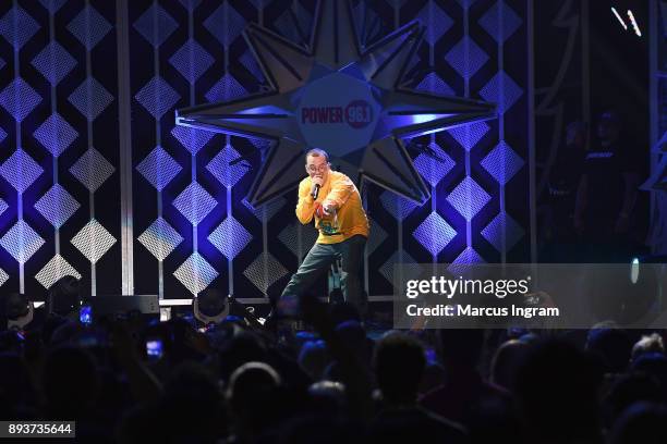 Logic performs onstage during Power 96.1s Jingle Ball 2017 Presented by Capital One at Philips Arena on December 15, 2017 in Atlanta, Georgia.