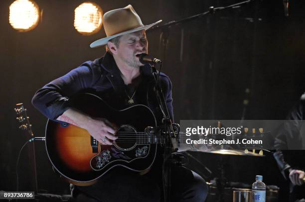 Bear Rinehart of the band Needtobreathe performs at Brown Theatre on December 15, 2017 in Louisville, Kentucky.