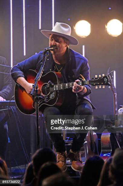 Bear Rinehart of the band Needtobreathe performs at Brown Theatre on December 15, 2017 in Louisville, Kentucky.
