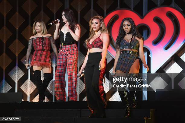 Fifth Harmony performs onstage during Power 96.1s Jingle Ball 2017 Presented by Capital One at Philips Arena on December 15, 2017 in Atlanta,...