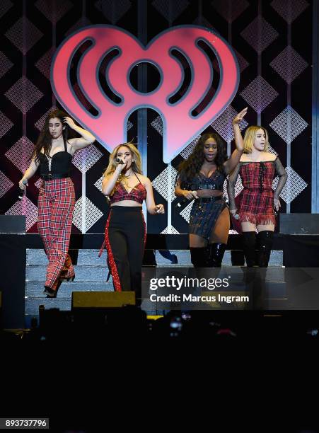 Fifth Harmony performs onstage during Power 96.1s Jingle Ball 2017 Presented by Capital One at Philips Arena on December 15, 2017 in Atlanta,...