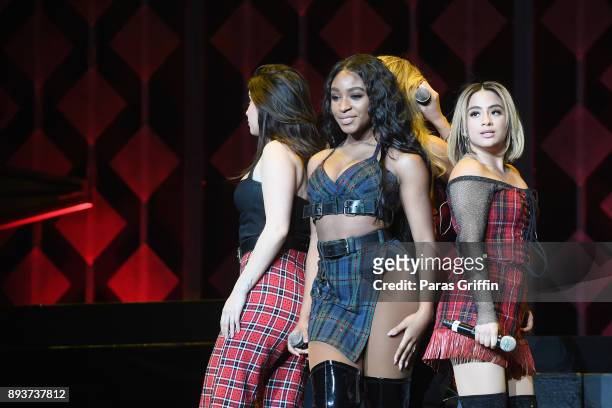 Fifth Harmony performs onstage during Power 96.1s Jingle Ball 2017 Presented by Capital One at Philips Arena on December 15, 2017 in Atlanta,...