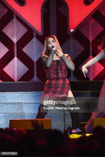 Fifth Harmony performs onstage during Power 96.1s Jingle Ball 2017 Presented by Capital One at Philips Arena on December 15, 2017 in Atlanta,...