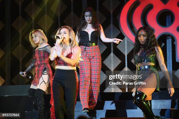 Fifth Harmony performs onstage during Power 96.1s Jingle Ball 2017 Presented by Capital One at Philips Arena on December 15, 2017 in Atlanta,...