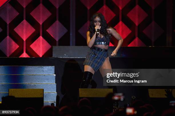 Fifth Harmony performs onstage during Power 96.1s Jingle Ball 2017 Presented by Capital One at Philips Arena on December 15, 2017 in Atlanta,...