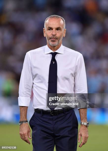 Fussball International Champions League Saison 2015/2016 Qualifikation Lazio Rom - Bayer 04 Leverkusen Trainer Stefano Pioli