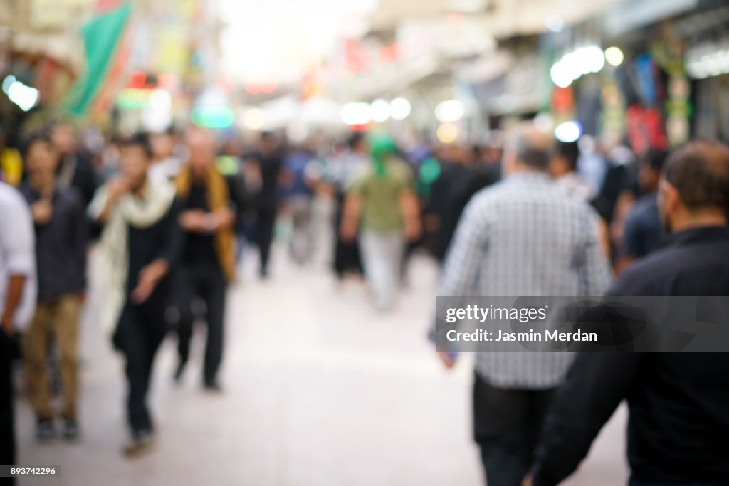 Groups of people walking together