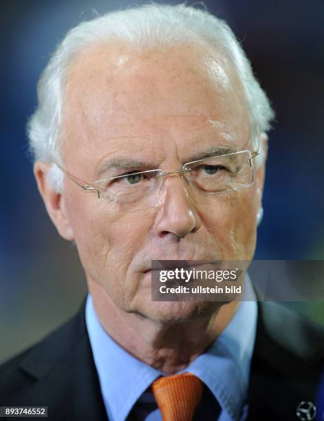 Achtelfinale Rueckspiel Real Madrid - ZSKA Moskau TV Experte Franz Beckenbauer