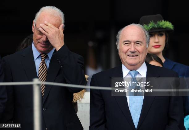 Deutschland - Nigeria Franz BECKENBAUER und FIFA Praesident Joseph S. BLATTER