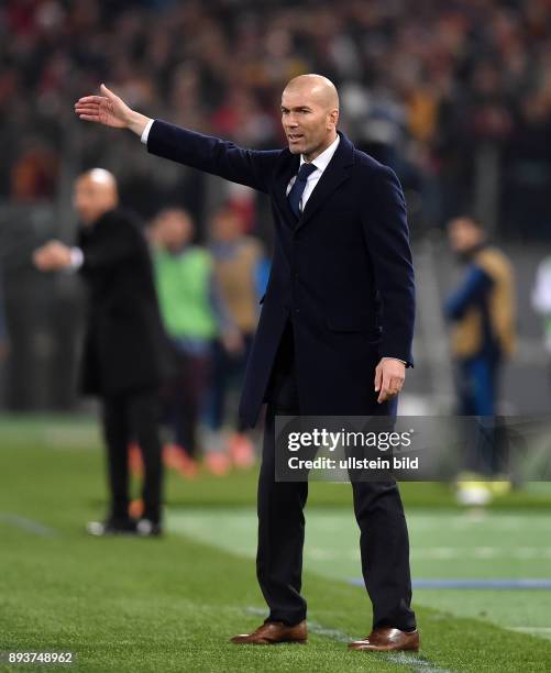 Rom - Real Madrid Trainer Zinedine Zidane