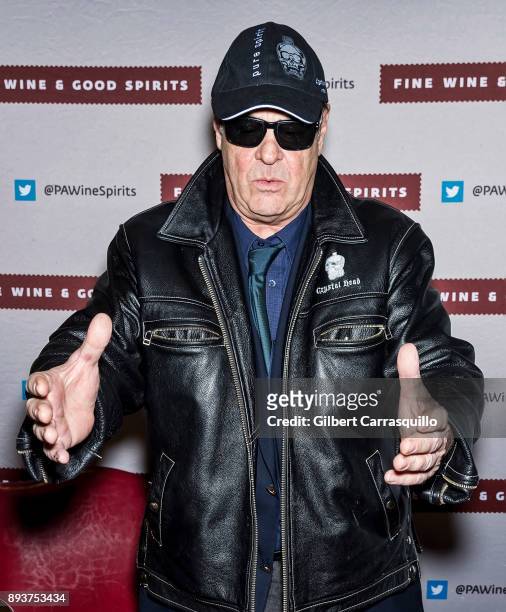 Actor Dan Aykroyd signs bottles of Crystal Head Vodka at Philadelphia Fine Wine & Good Spirits Store on December 15, 2017 in Philadelphia,...